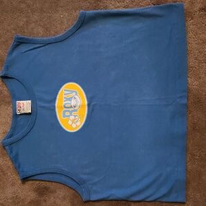 Roxy Girls Blue CropTank with Yellow Logo